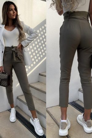 Della pants olive