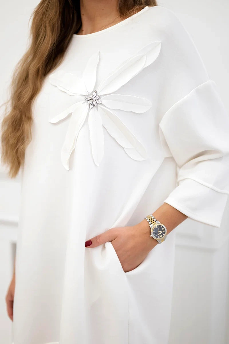 Flower dress white - Image 3