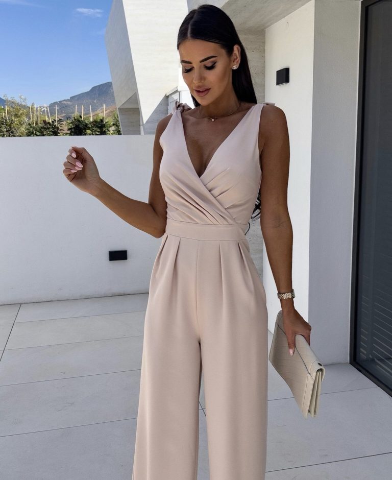 Valonia jumpsuit beige