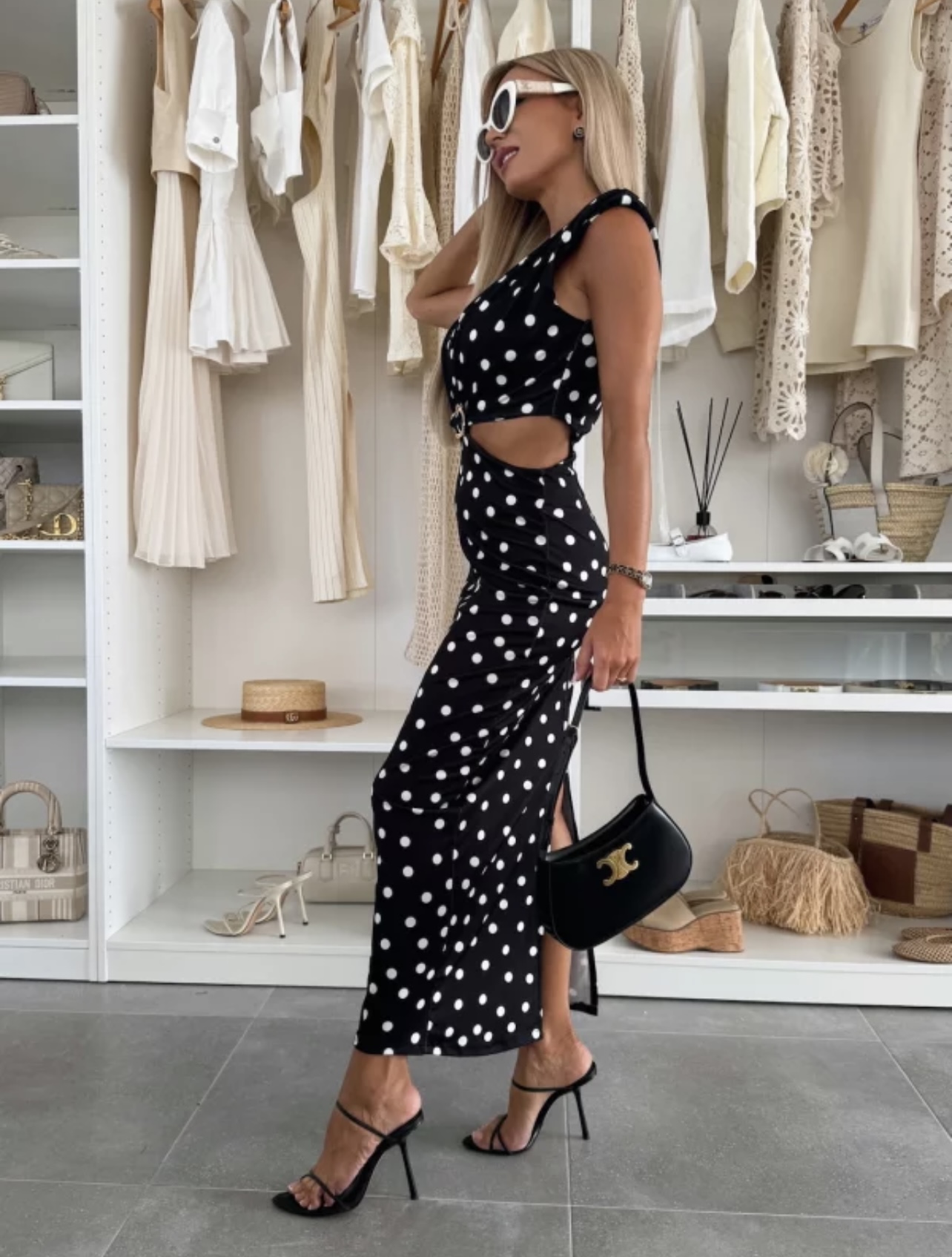 Dotty dress black - Image 3