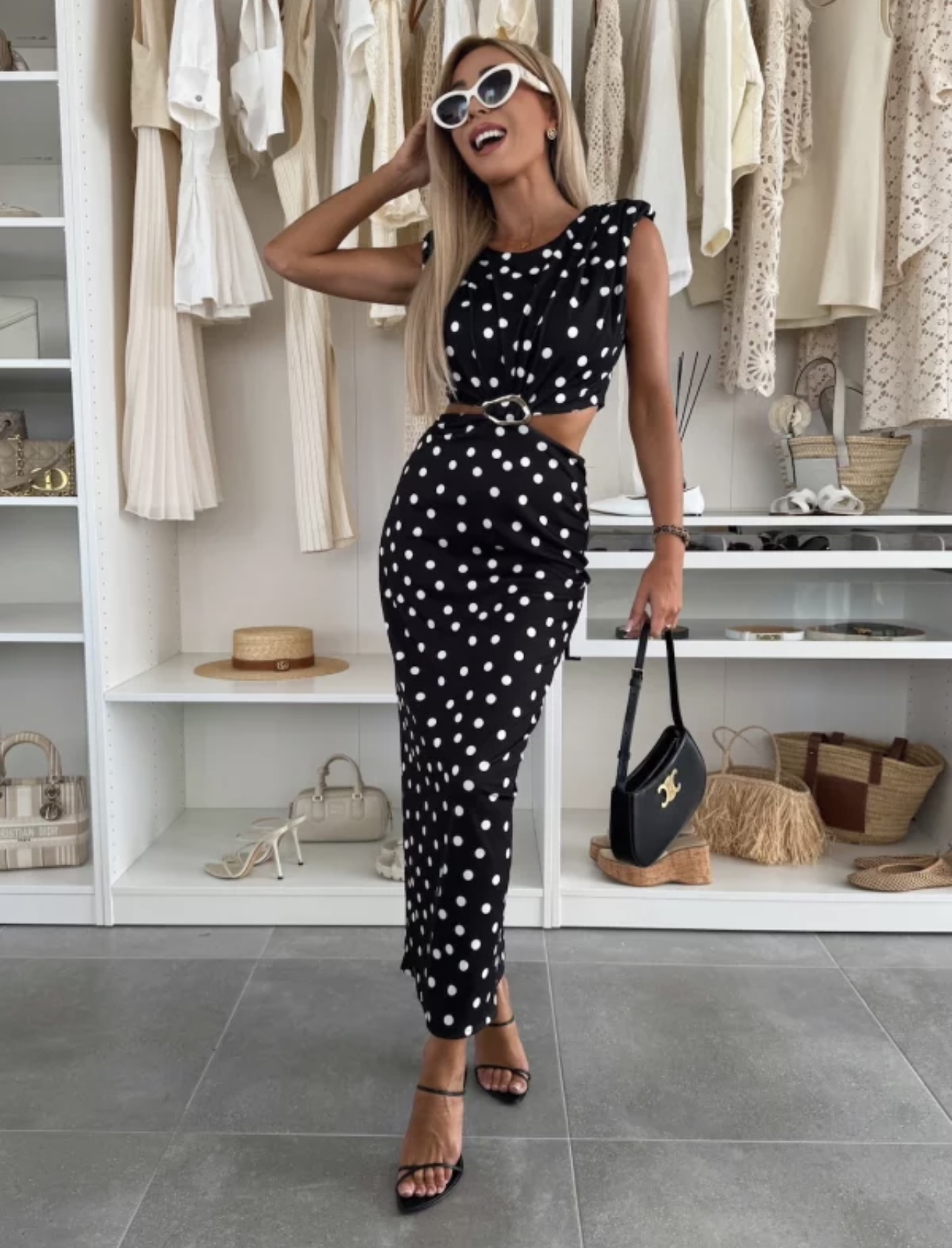 Dotty dress black - Image 2
