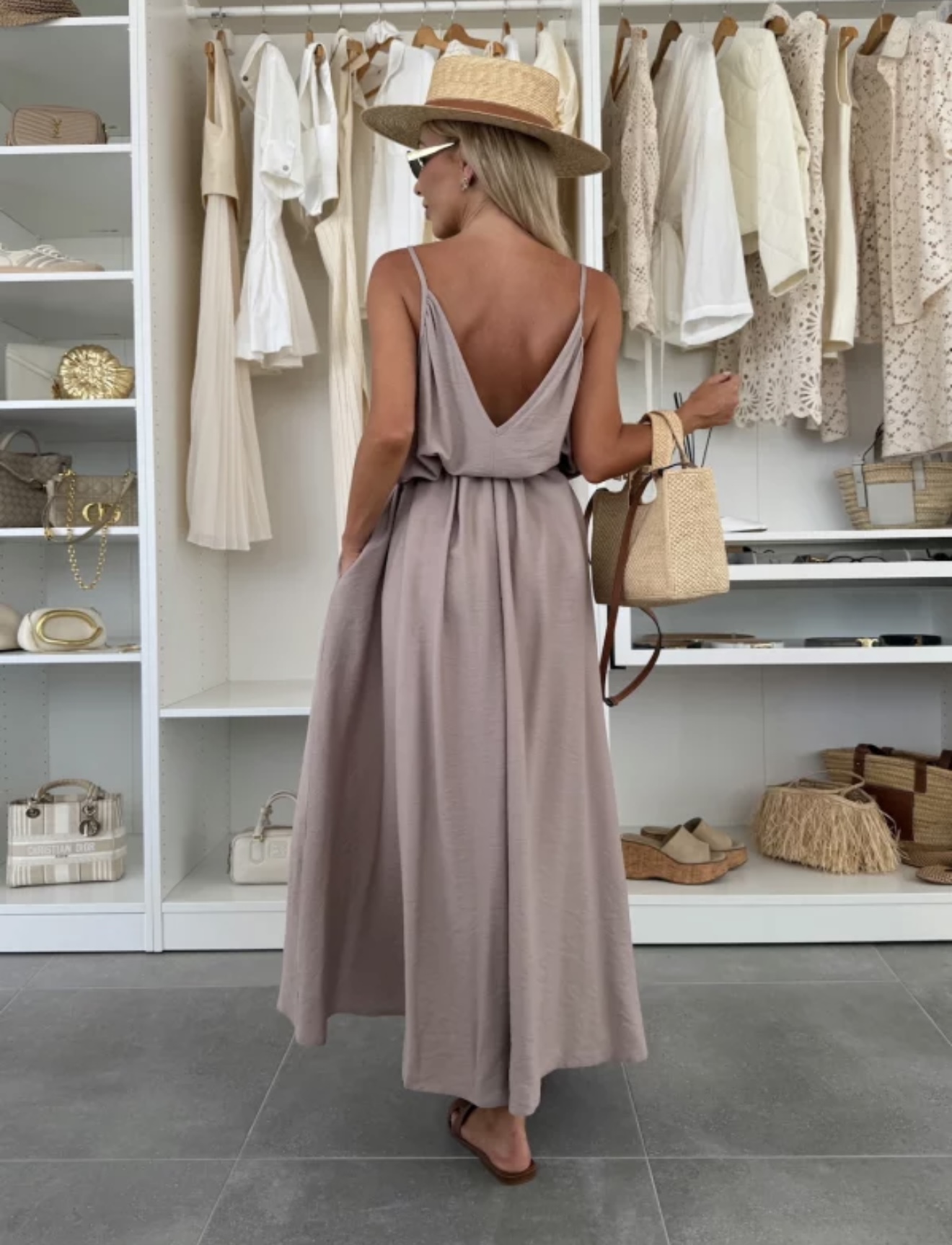Ivoria blush viscose maxi dress - Image 2