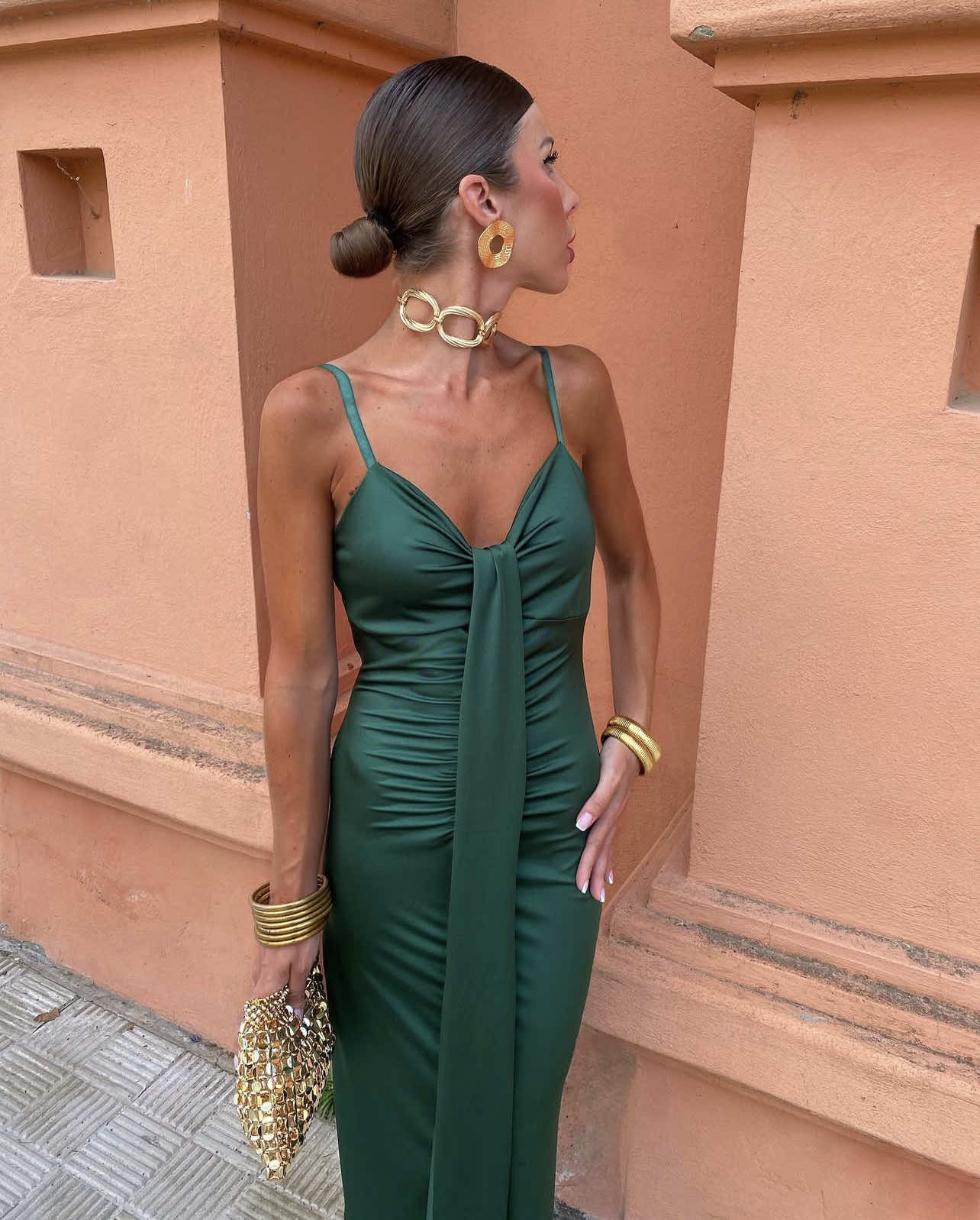 Chantalle dress emerald - Image 3