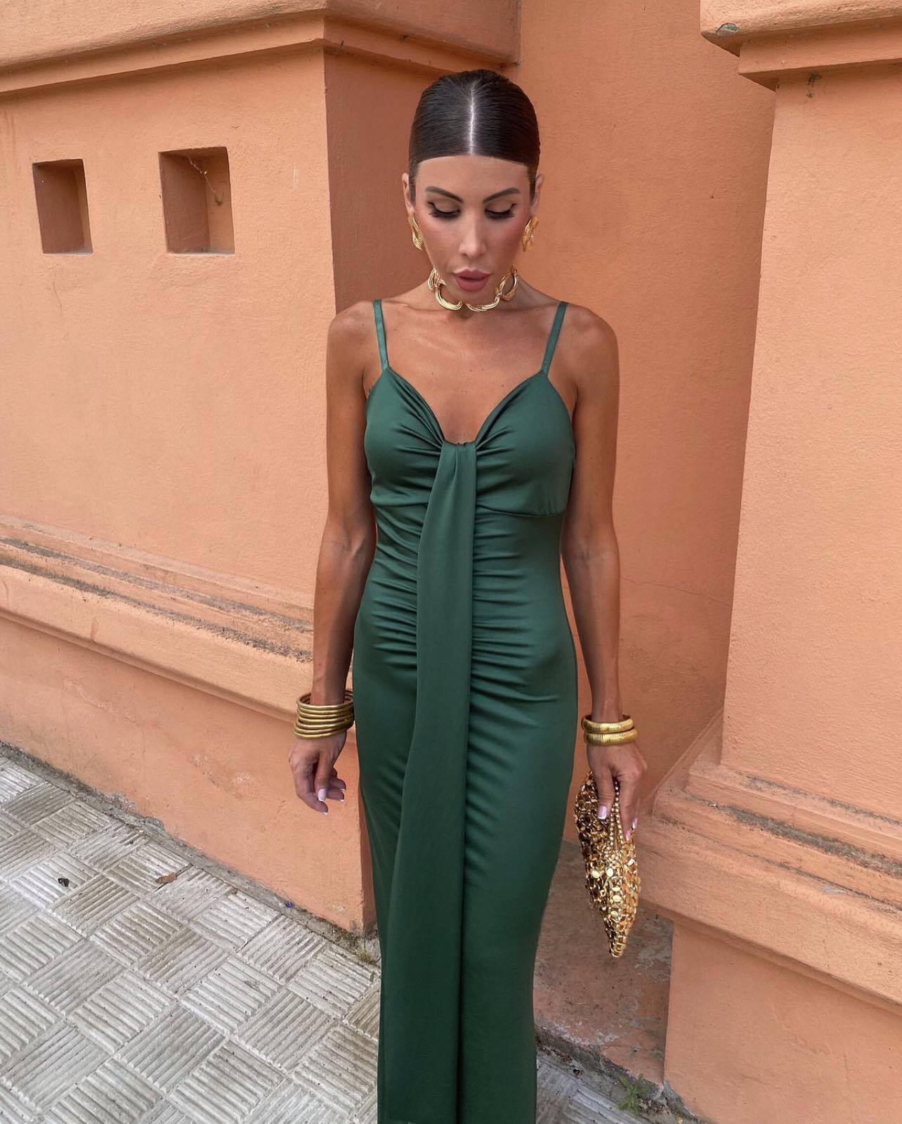 Chantalle dress emerald