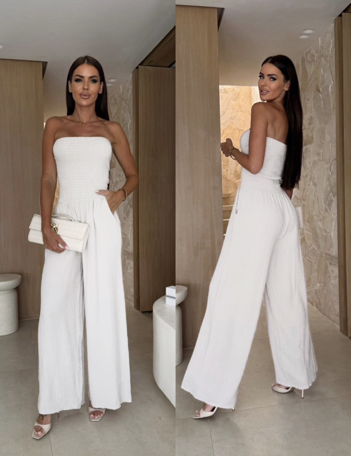Lorris cotton romper white - Image 2