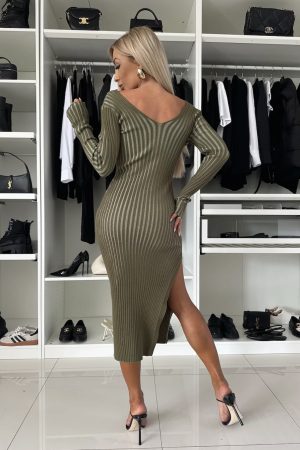 chanel-obleka-olivna-3