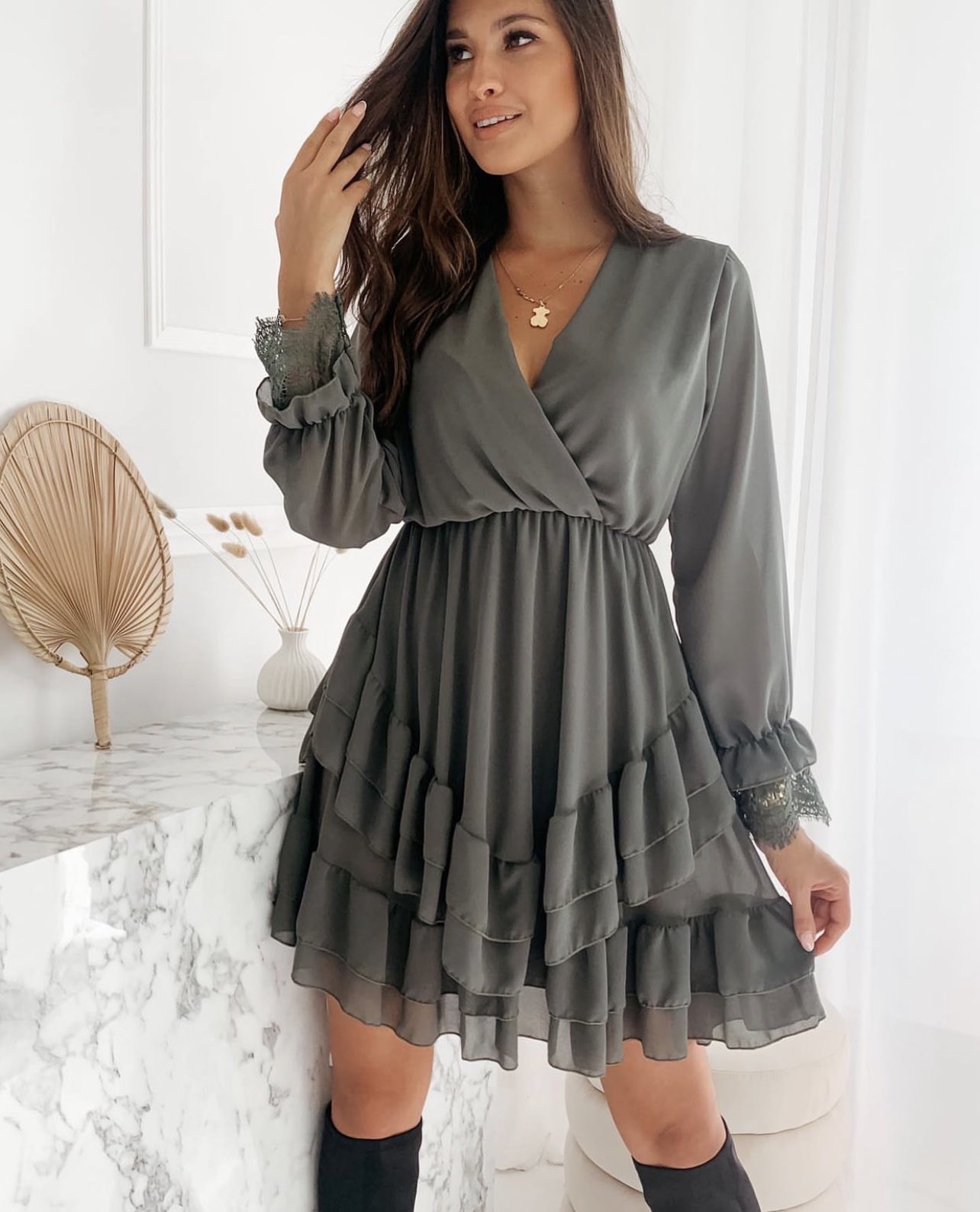 lacey-obleka-olivna-1