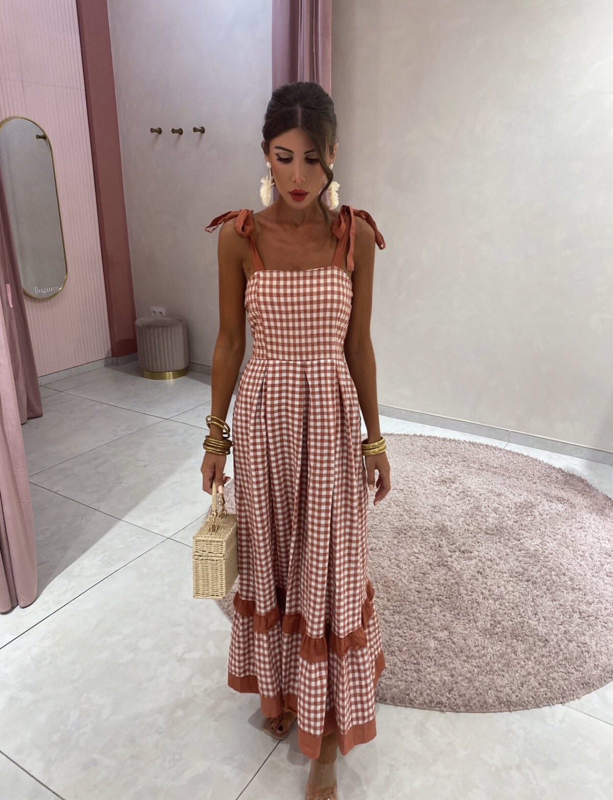 Caro maxi dress orange - Image 2