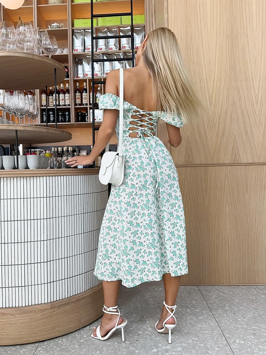 Noana dress green - Image 3