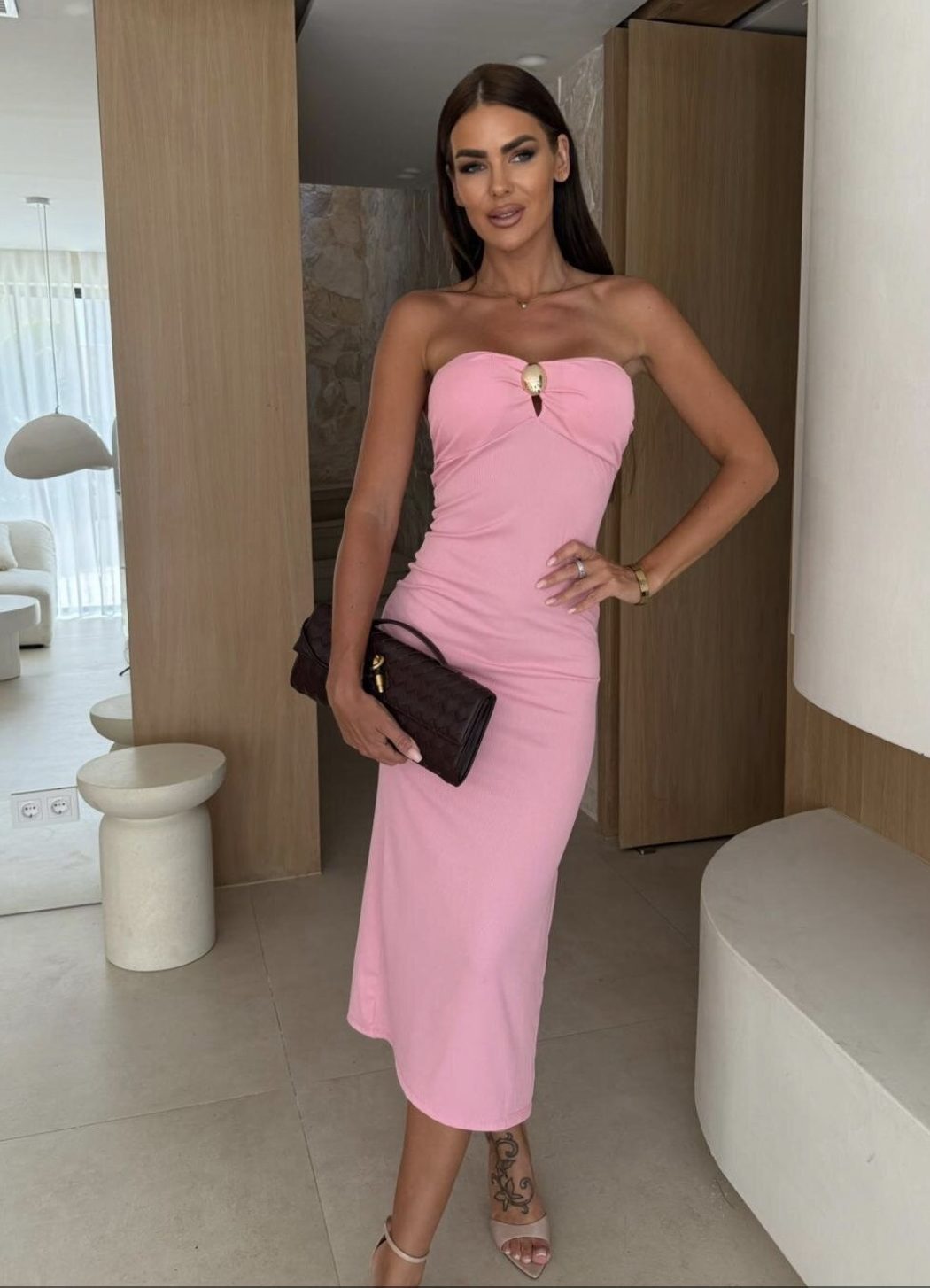 Serenity dress pink