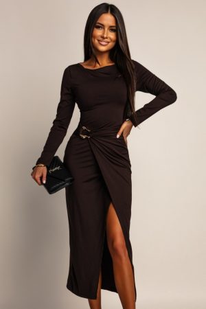 Emma dress brown