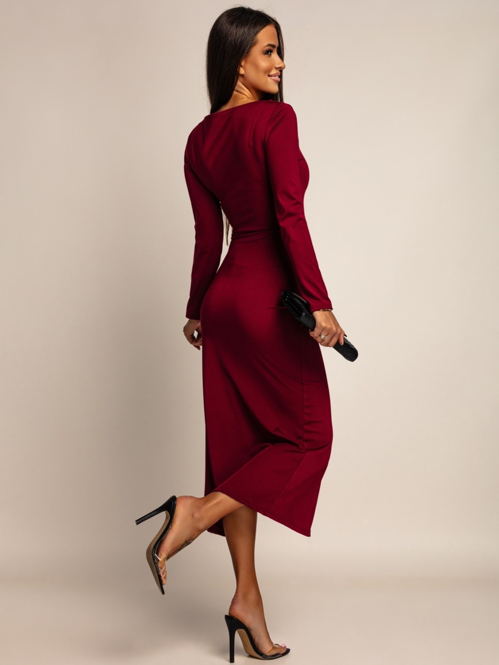 Emma dress burgundy - Image 6