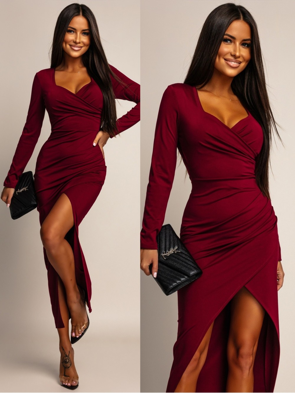 Zoe dress burgundy - Image 9