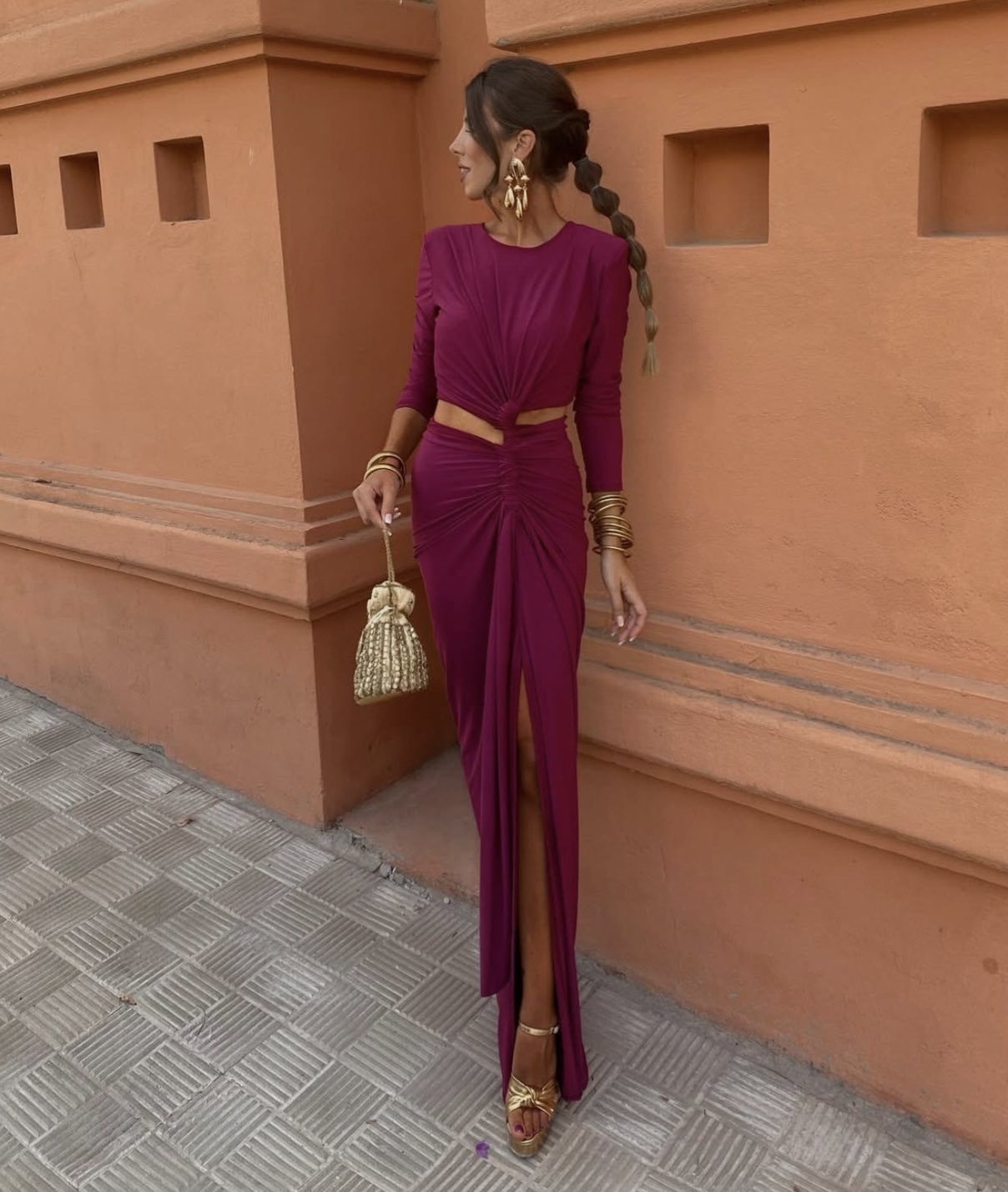 Noir dress purple