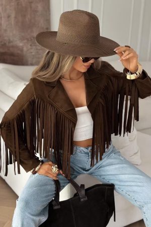 Saphira jacket brown