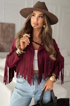 Saphira jacket burgundy