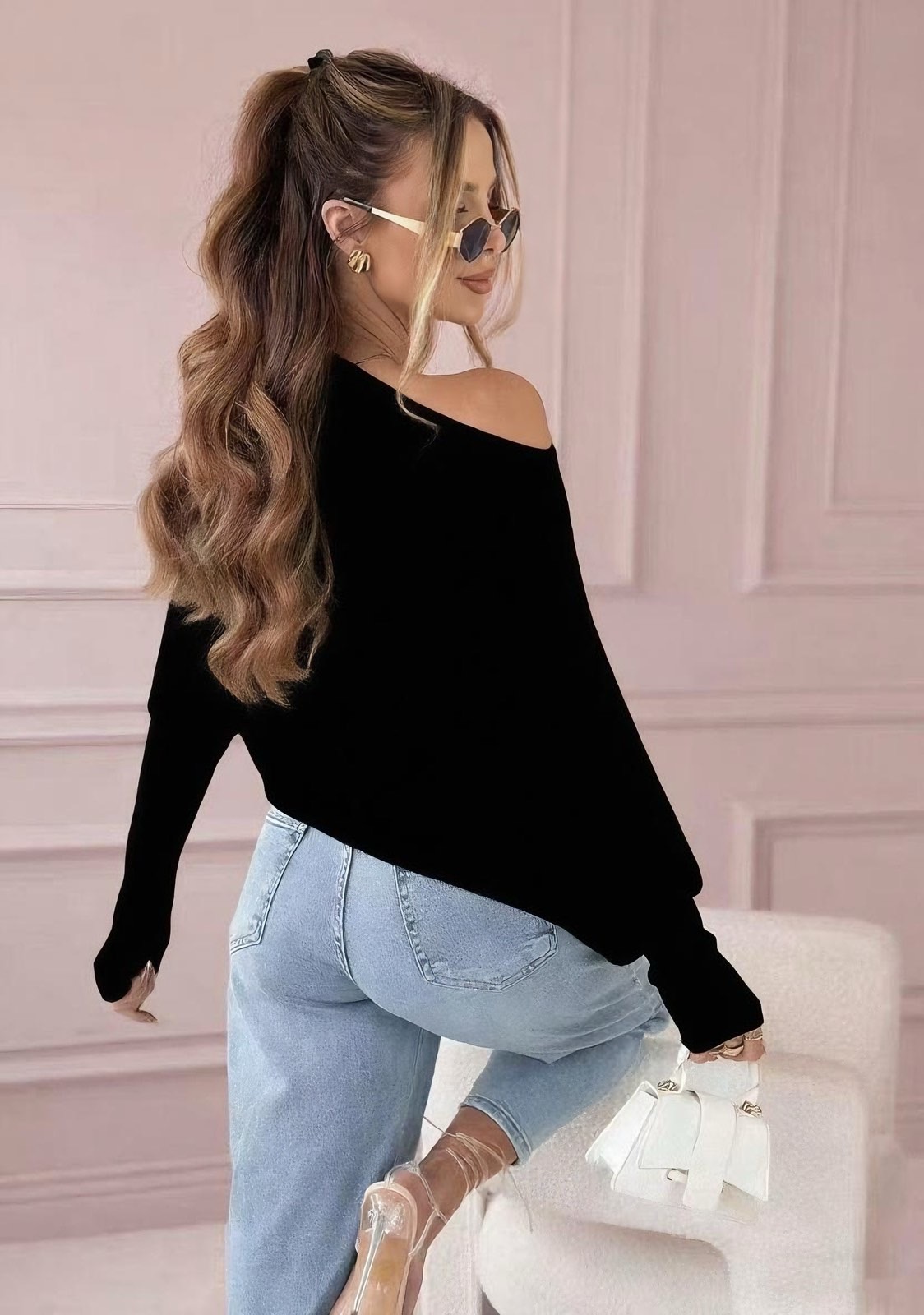 Yasmin sweater black - Image 2
