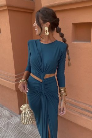Noir dress petrol