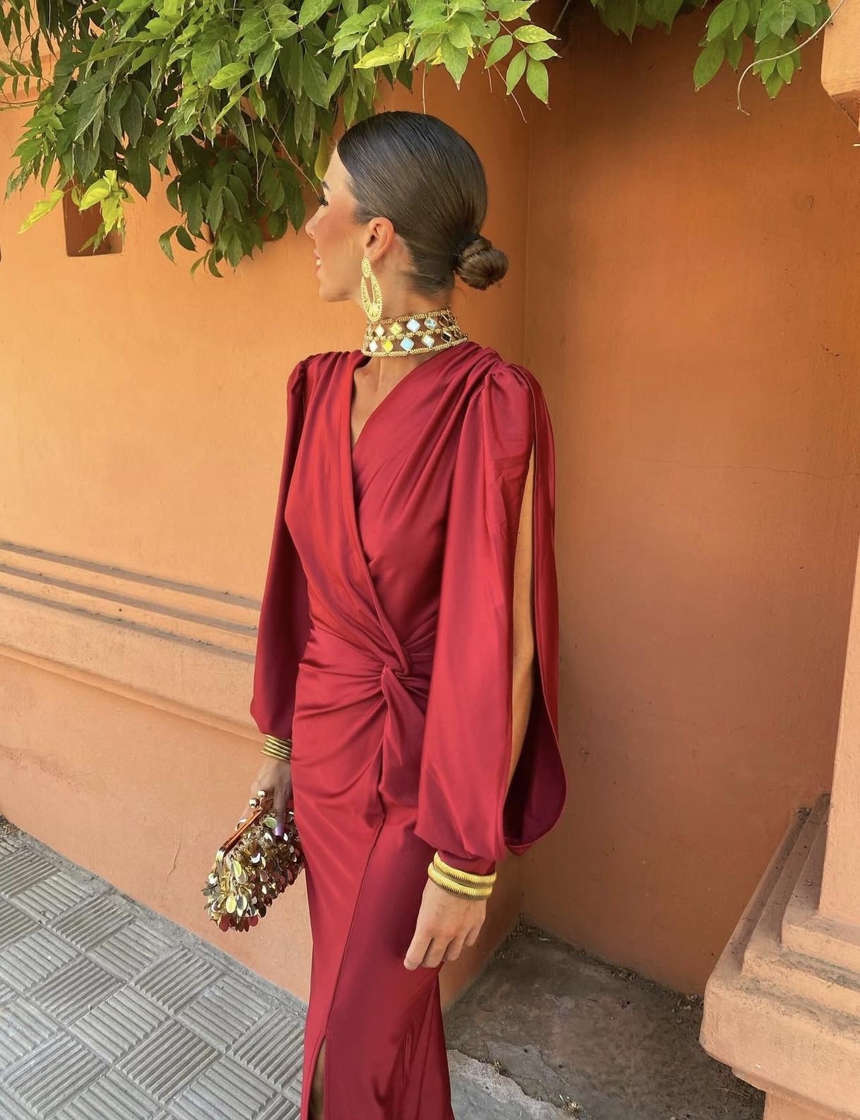 Elvarae dress burgundy
