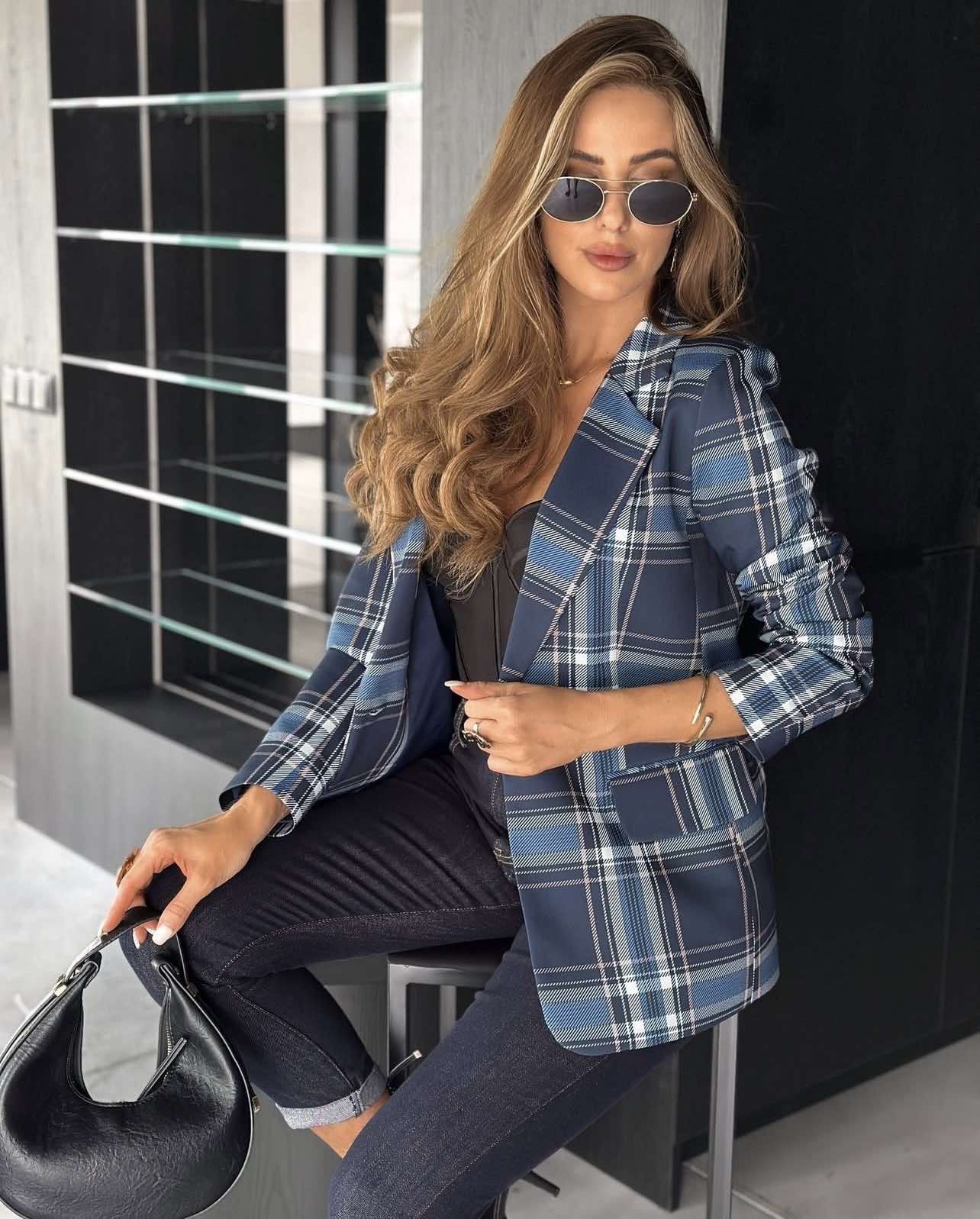 Solana blazer blue