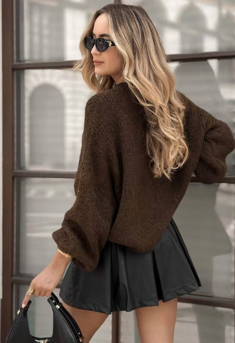 Yara chunky sweater brown - Image 3