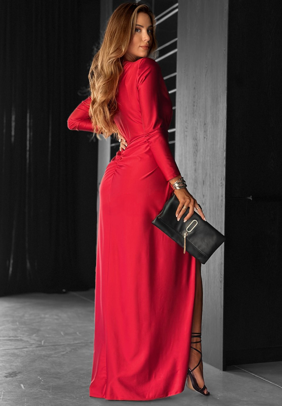 Magnolia dress red - Image 3