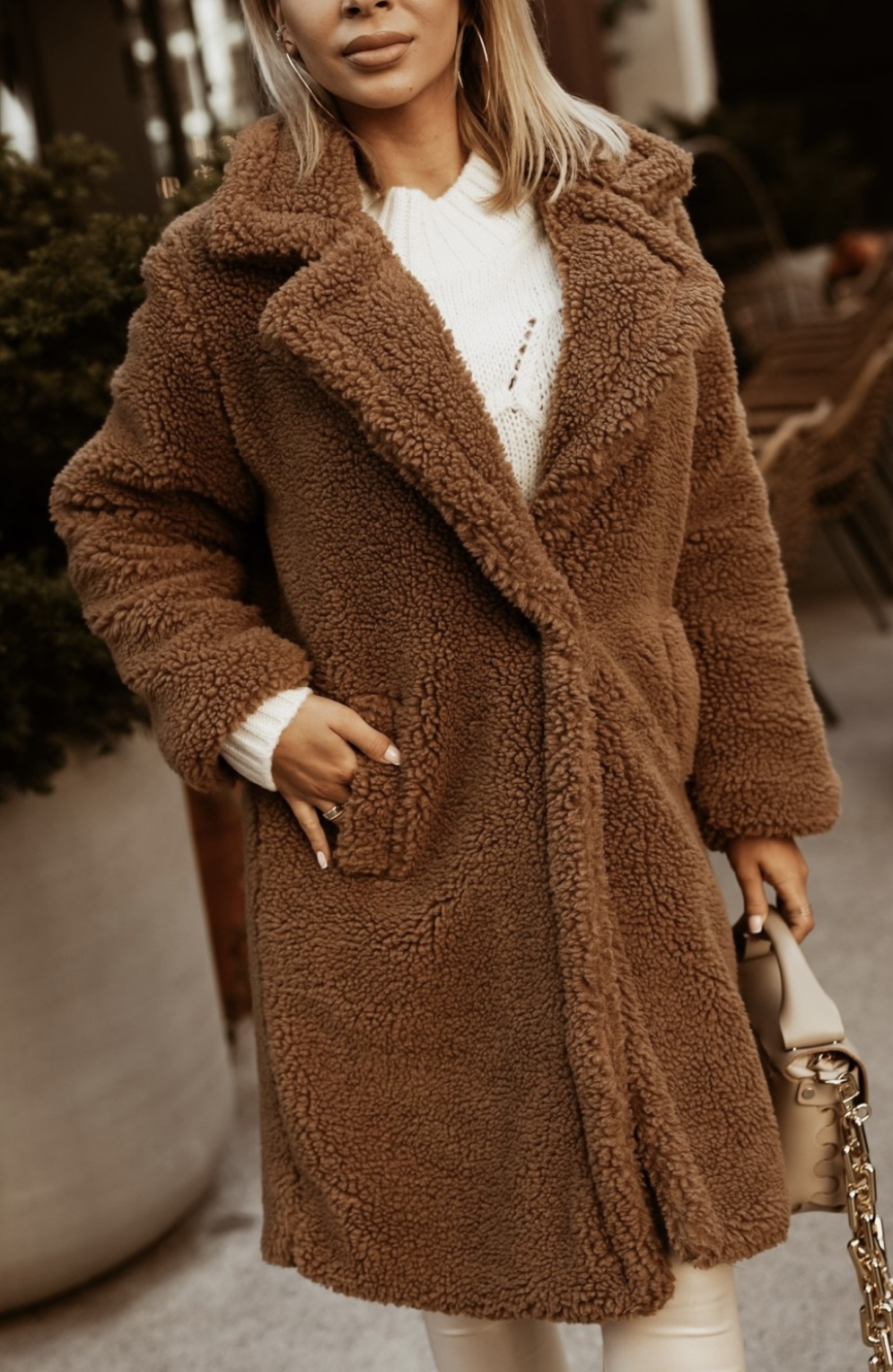 Shelly teddy coat camel - Image 3
