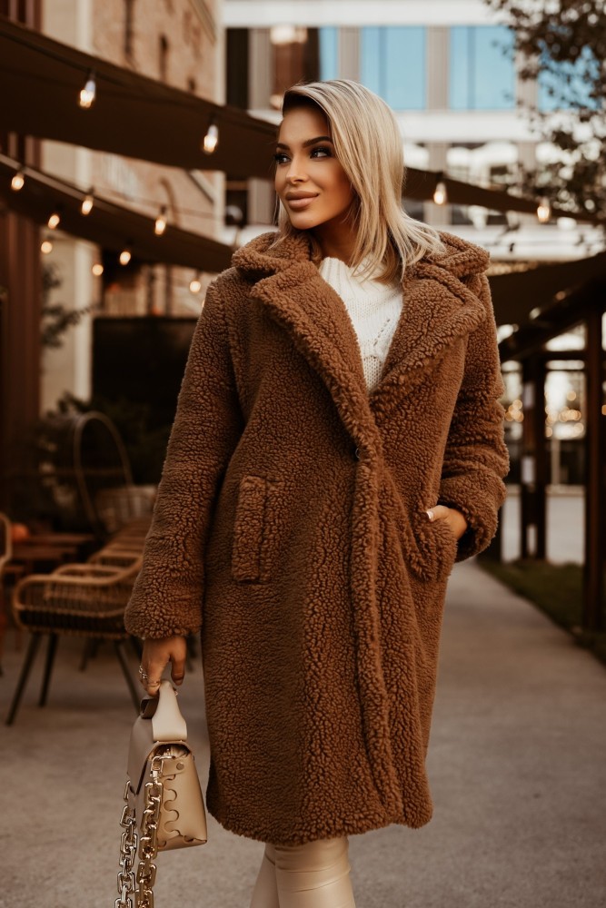 Shelly teddy coat camel