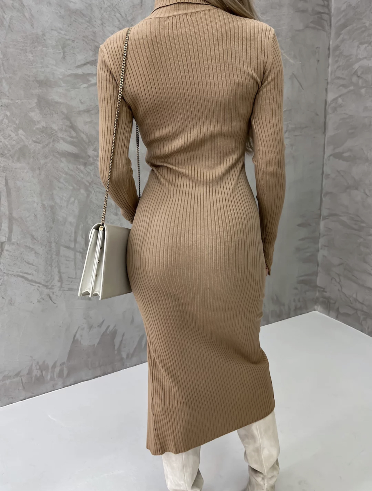 Lovella dress mocha - Image 3
