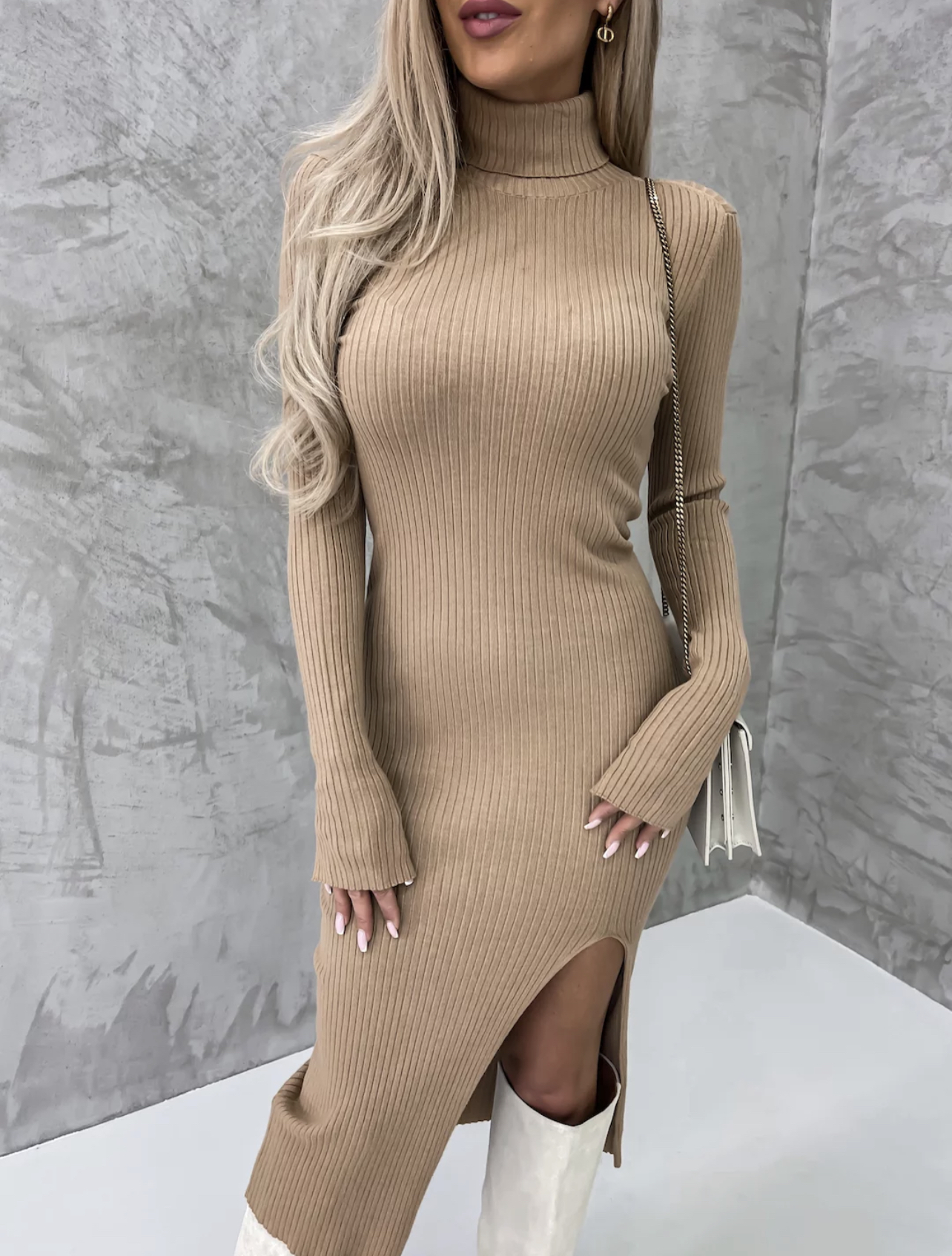 Lovella dress mocha - Image 2