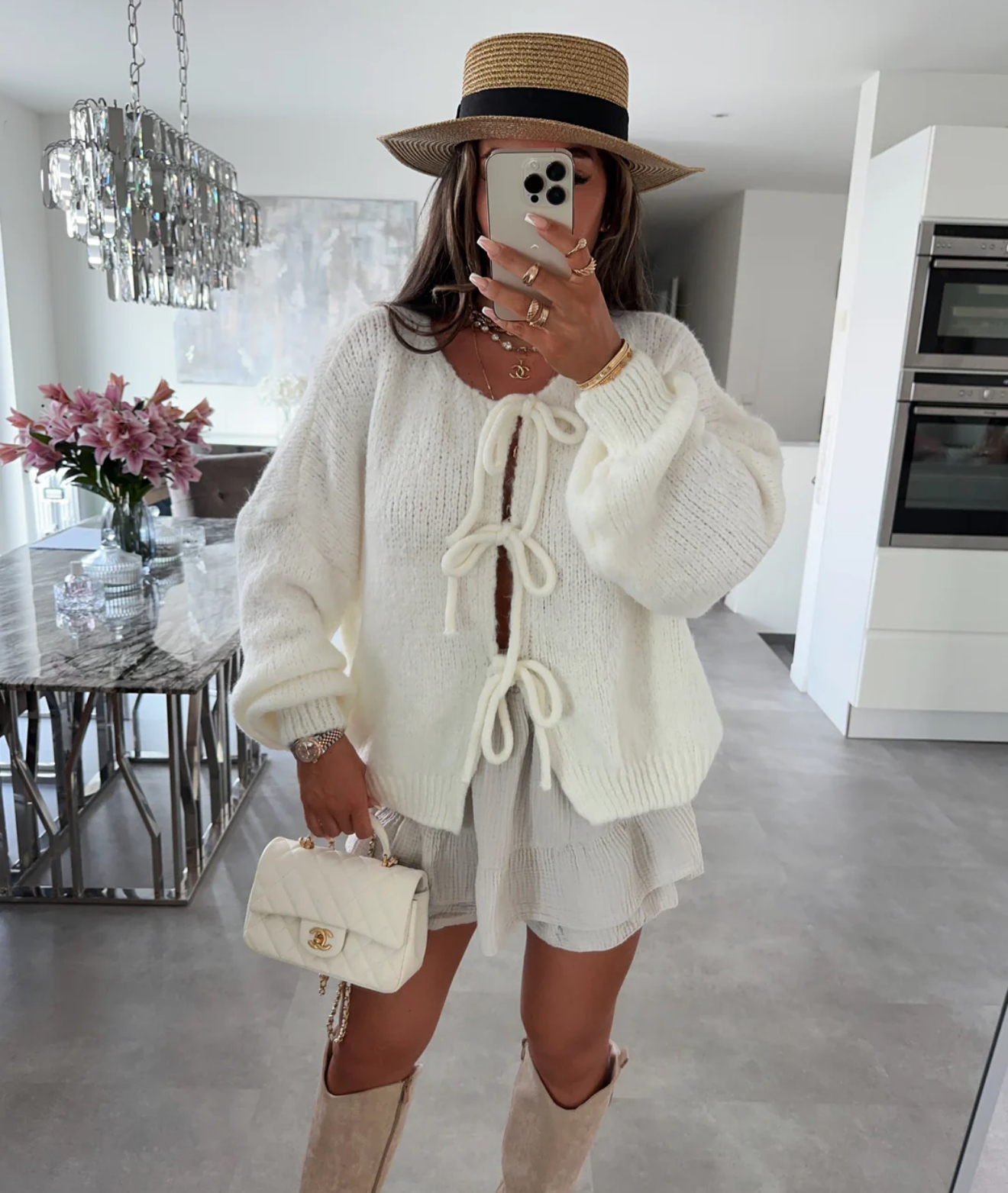 Vittoria chunky jacket cream
