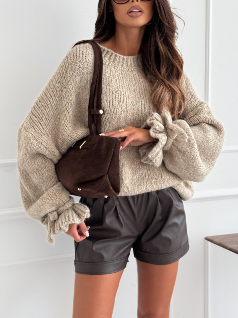 Delora chunky sweater mocha - Image 2