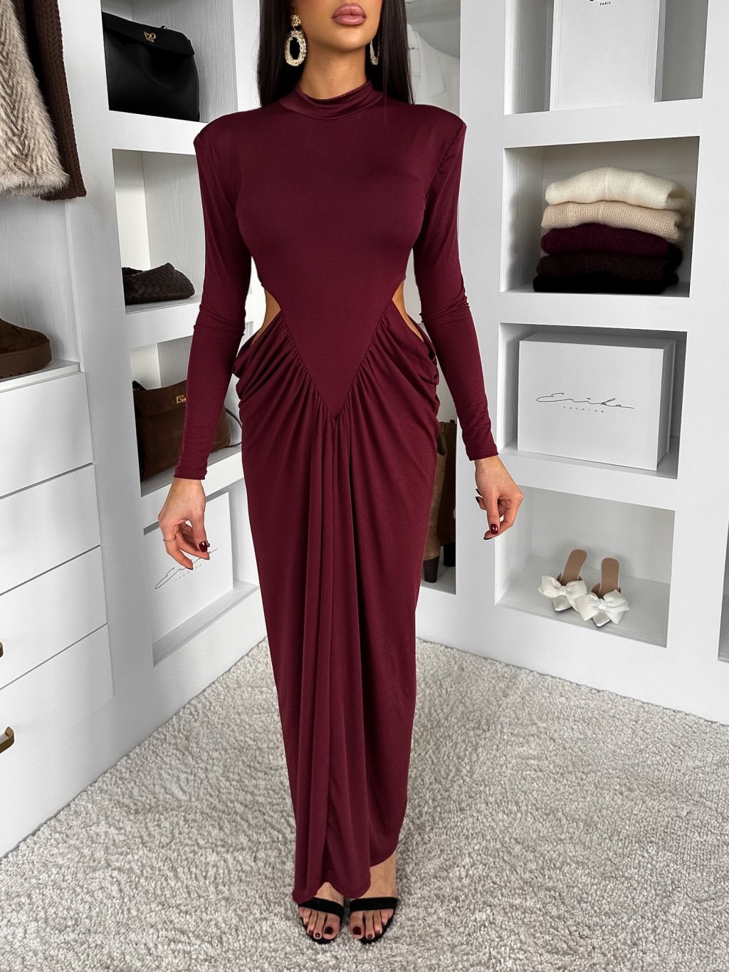 Mariana dress burgundy - Image 2