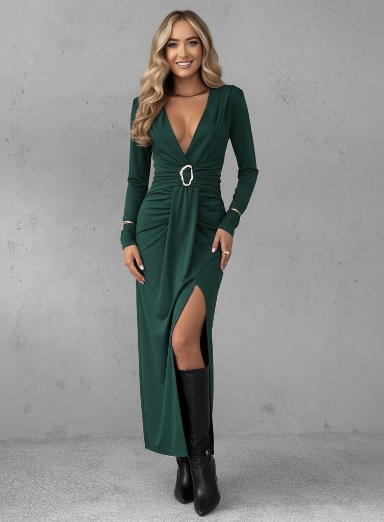 Uma dress emerald - Image 3