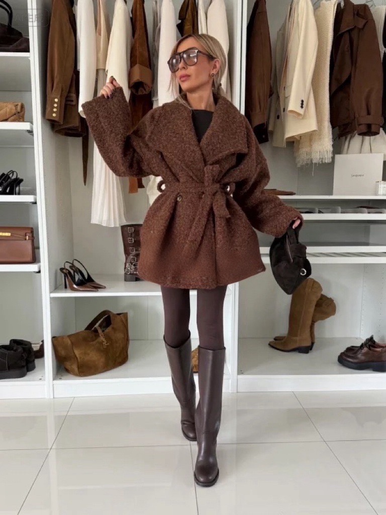 Carresa coat brown