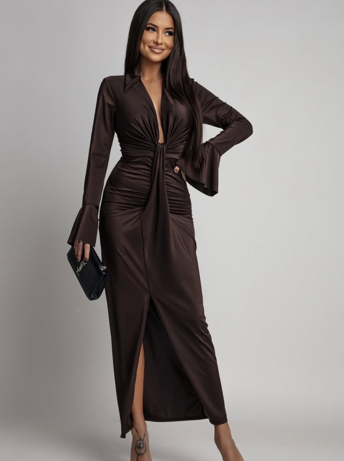 Morticia dress brown - Image 3
