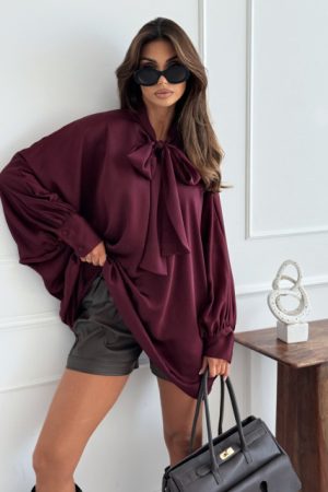 Eleanor blouse burgundy