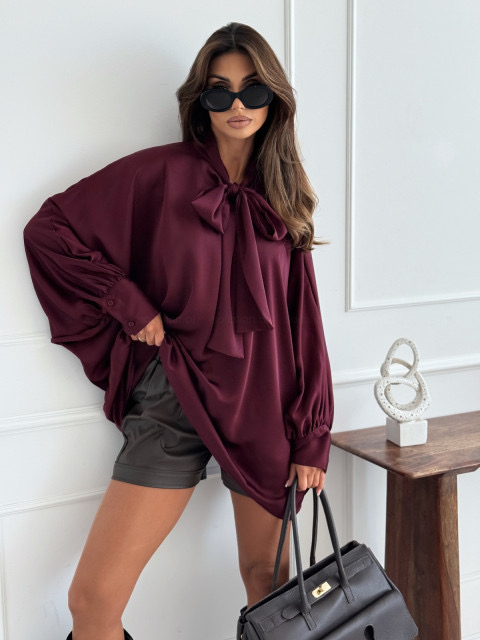 Eleanor blouse burgundy