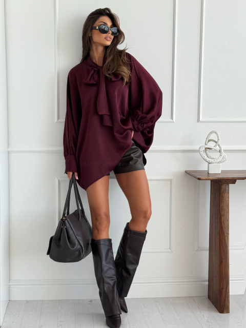 Eleanor blouse burgundy - Image 2