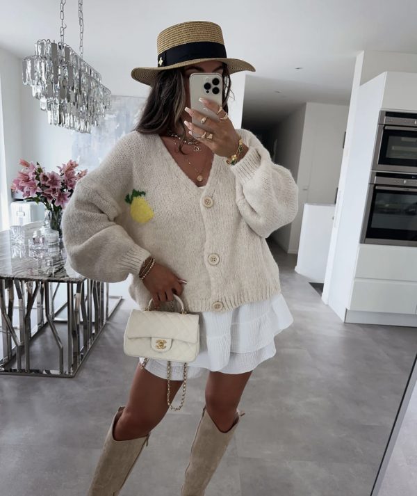 Limoncello chunky sweatshirt beige - Image 2