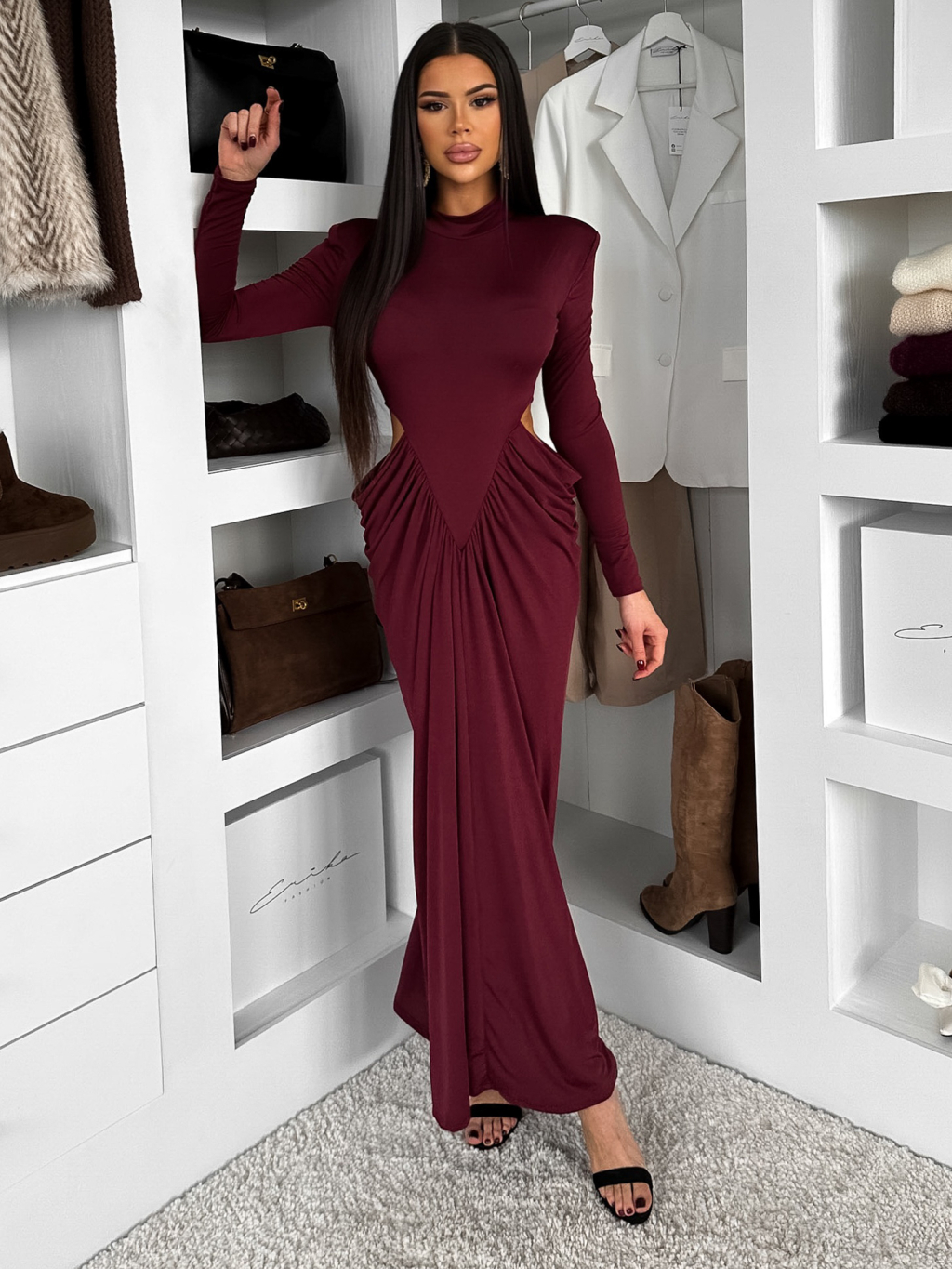 Mariana dress burgundy