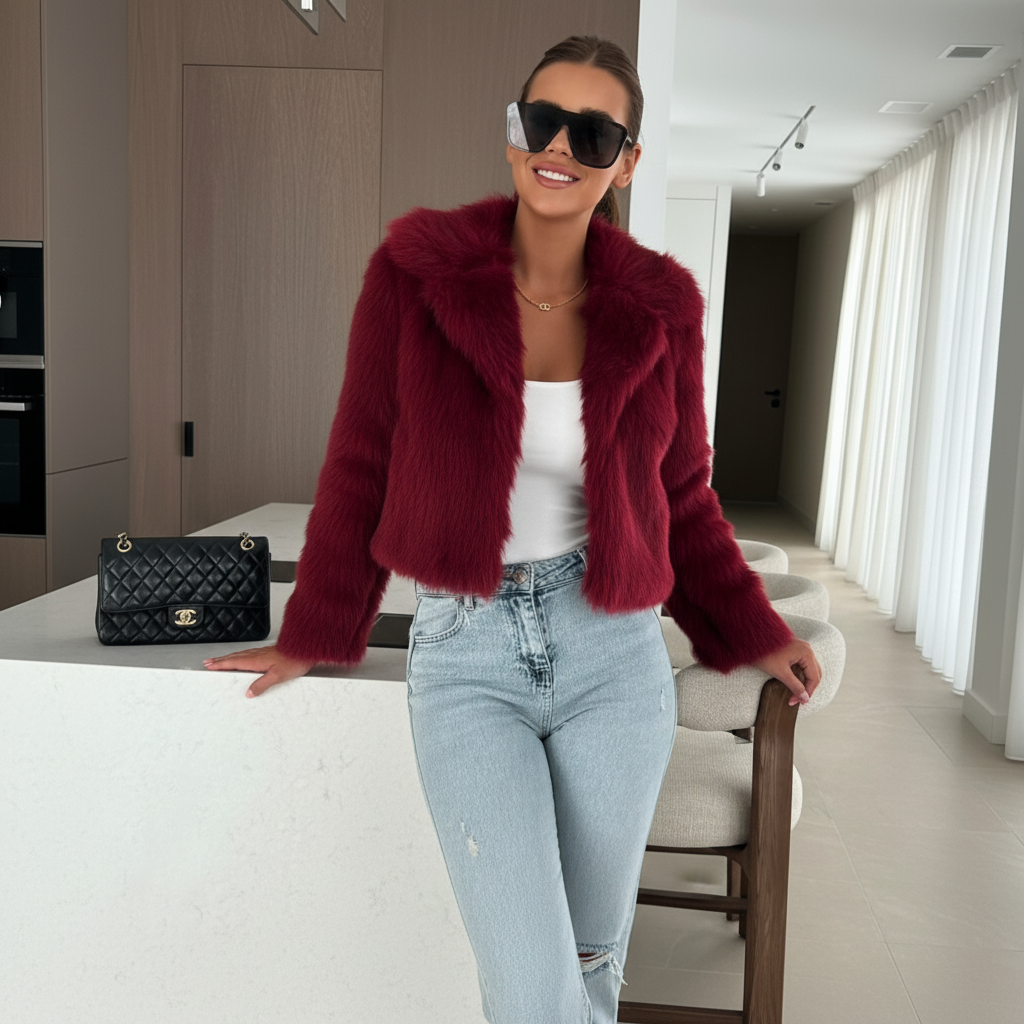 Nevaeh coat burgundy - Image 2