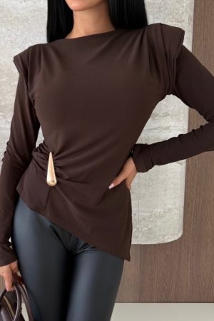 Alina blouse brown