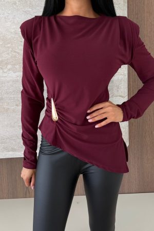 Alina blouse burgundy