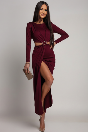 Henrietta dress burgundy