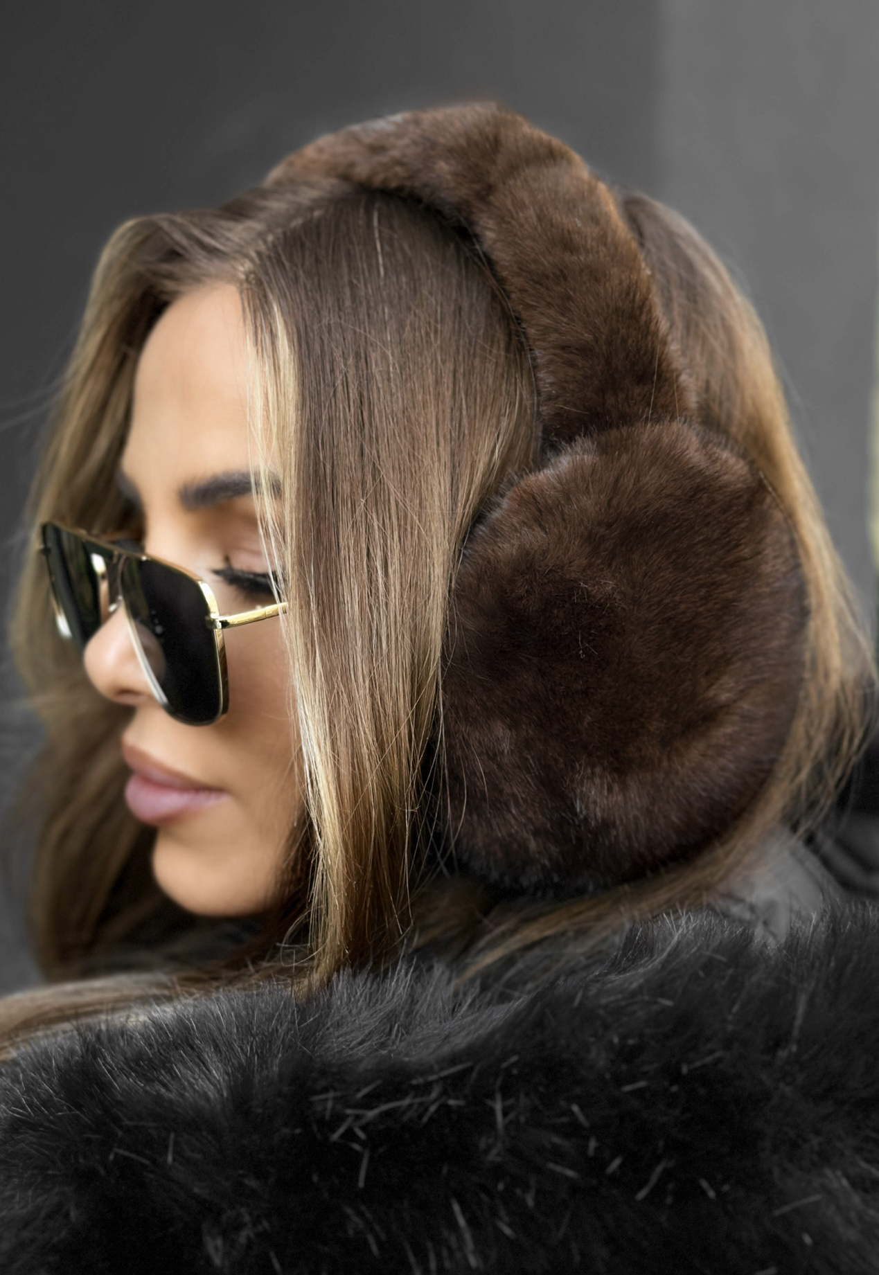 Snow earmuffs brown - Image 2