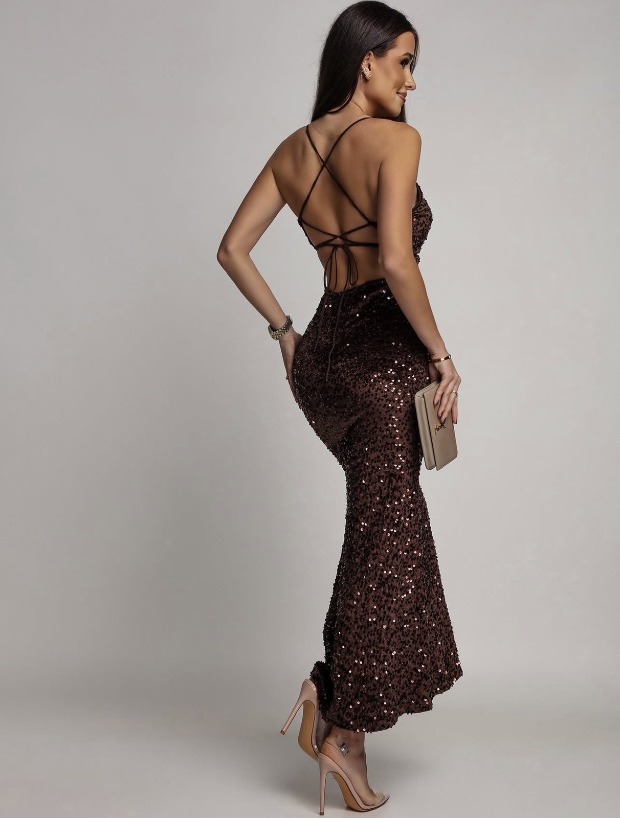 Allegra dress brown - Image 2