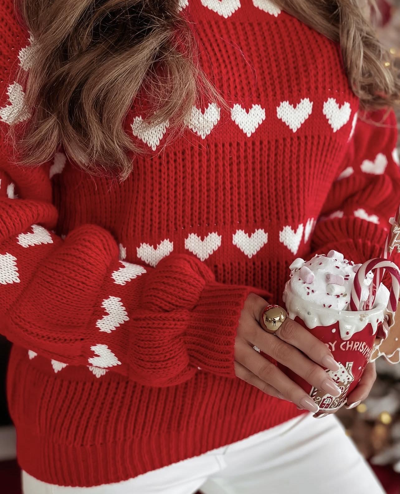 Heart sweater red - Image 2