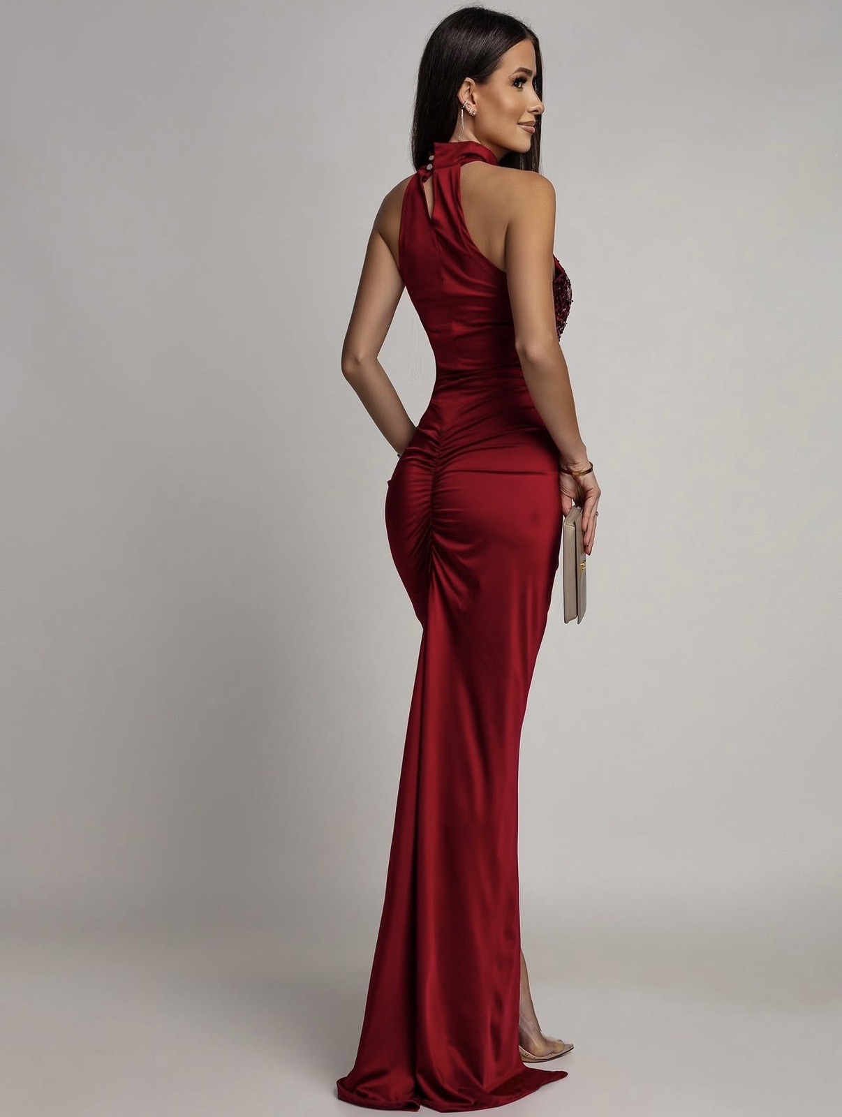 Katniss dress burgundy - Image 3