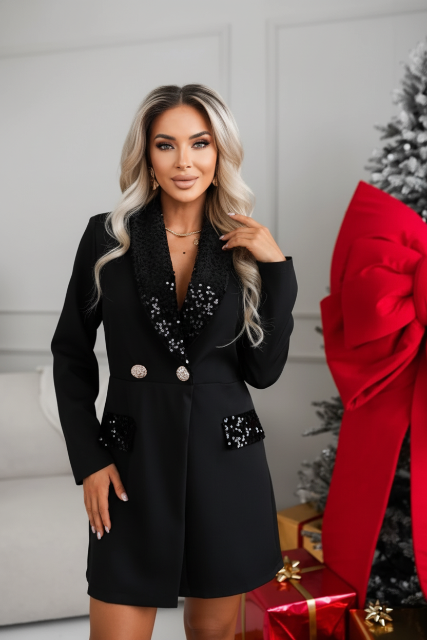 Landry blazer jumpsuit black - Image 3